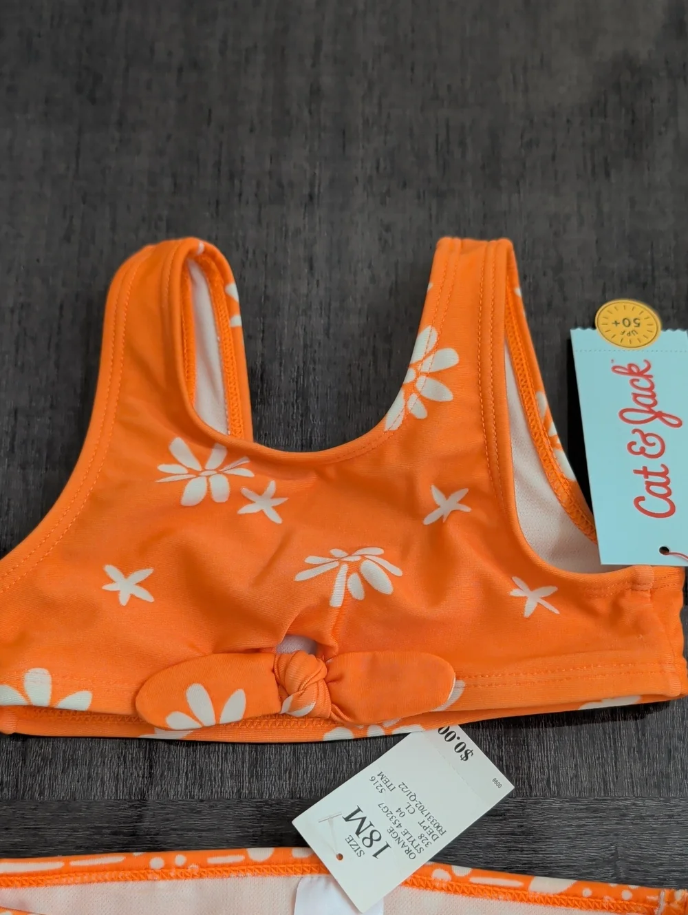 3 Piece Swimsuit Lot New Cat & Jack UPF 50+ RuffleButts Long Sleeve Girl 18/24M